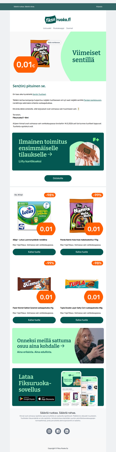 🔥 Nyt neljä Sentin Tuotetta! 🤩