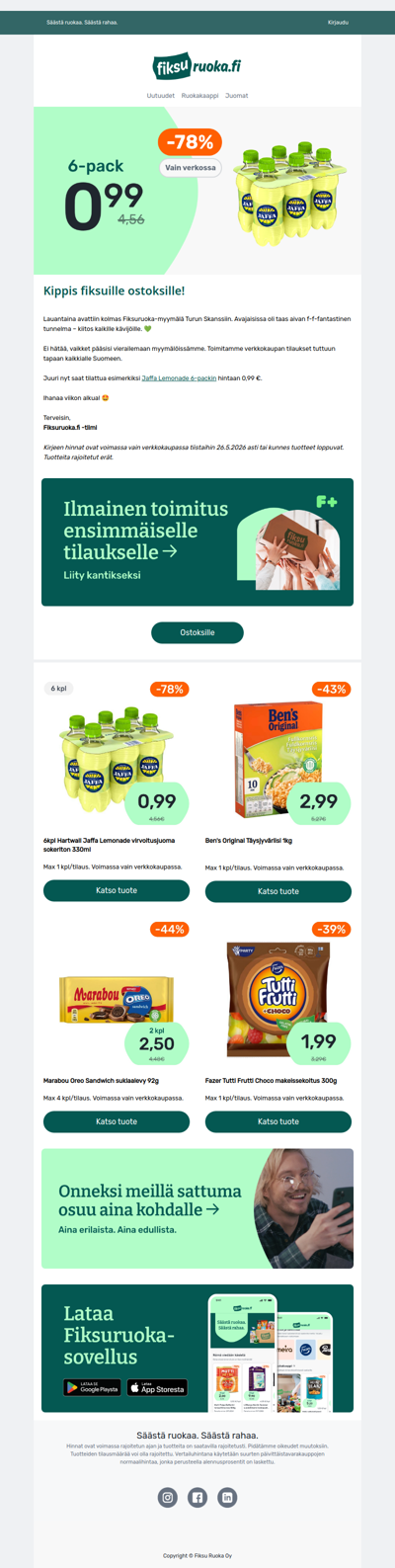 Jaffa Lemonade 6-pack 0,99€ 😎