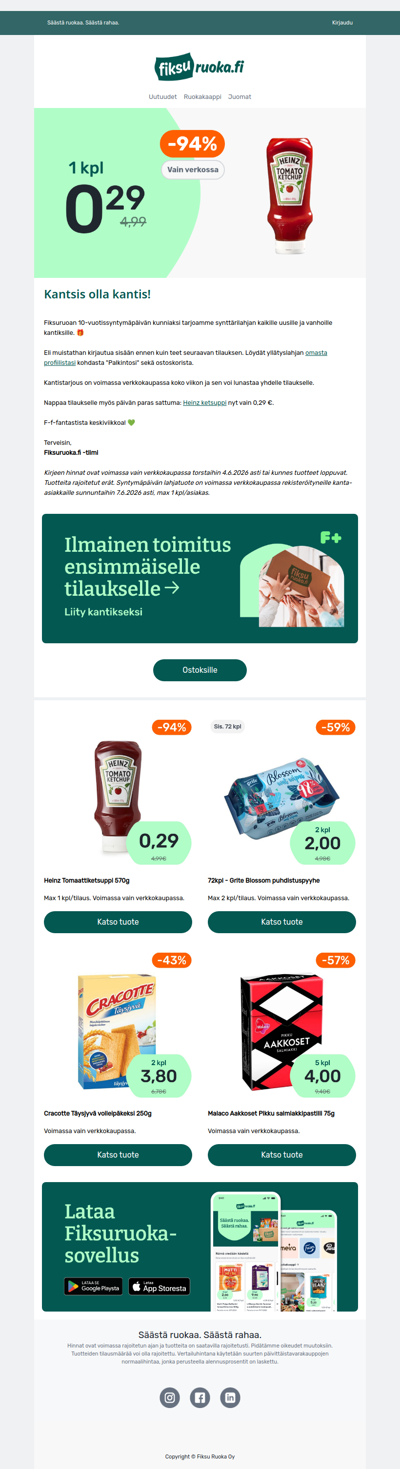 Heinz ketsuppi vain 0,29€ 🤩