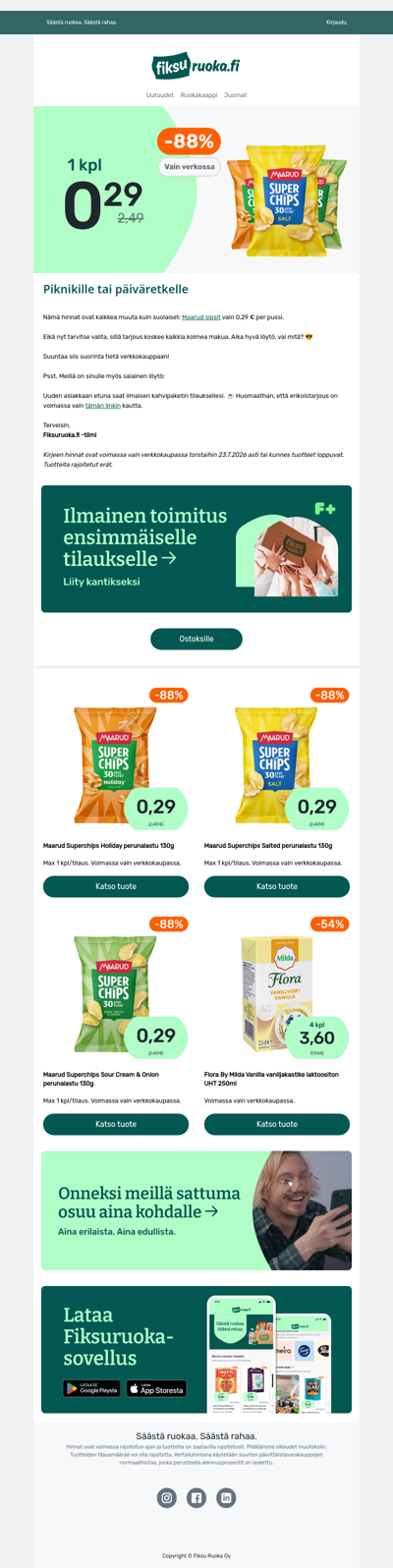 Sipsit -88% 🤩 3 eri makua 🔥