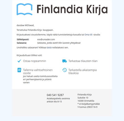 Tervetuloa Finlandia Kirja -kauppaan