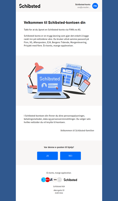 Slik fungerer din nye Schibsted-konto