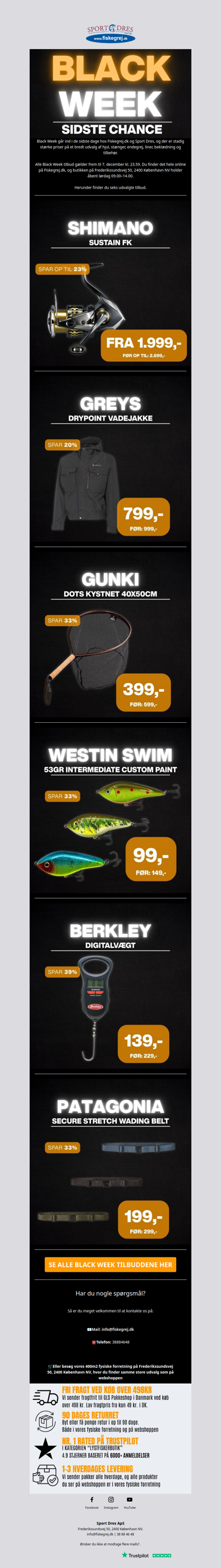 ⚫ Black Week slutter snart ⚫