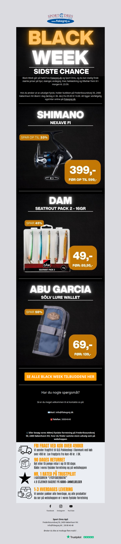 ⚫Black Week slutter i morgen⚫