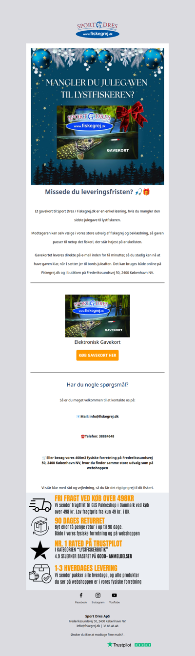 Sent ude med julegaven? 🎄