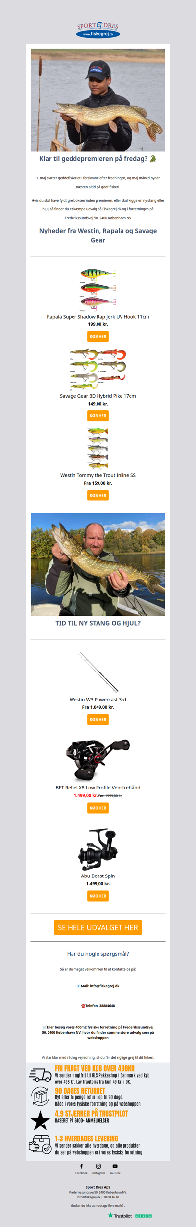 Har du styr på geddegrejet til fredag? 🐊