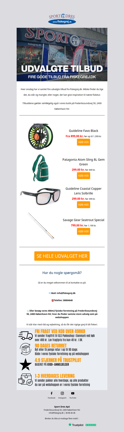 Fire udvalgte tilbud til din næste fisketur 🎣