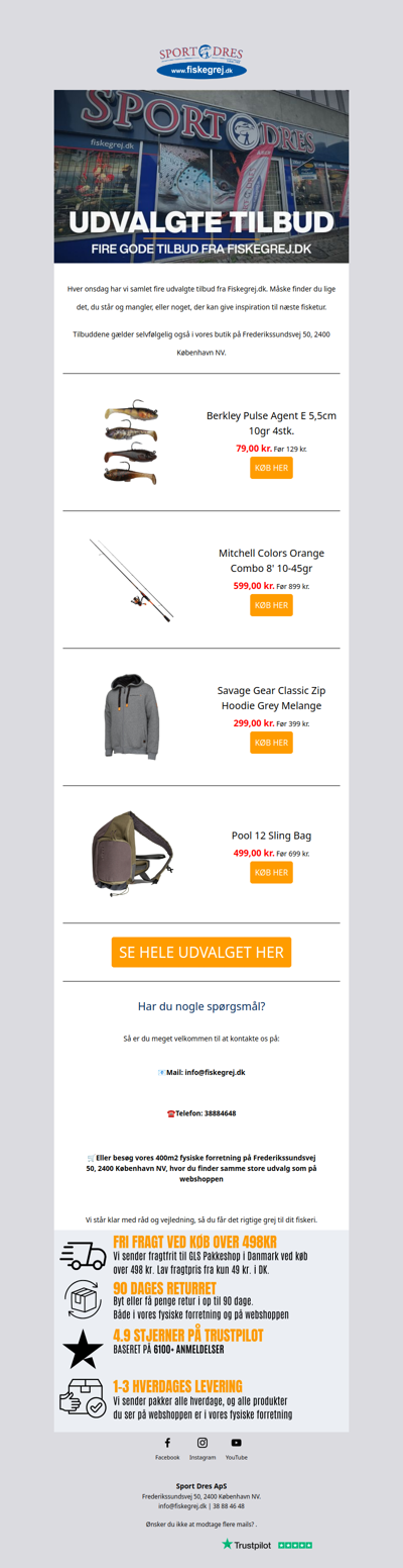 På udkig efter et godt tilbud på fiskegrej? 🎣