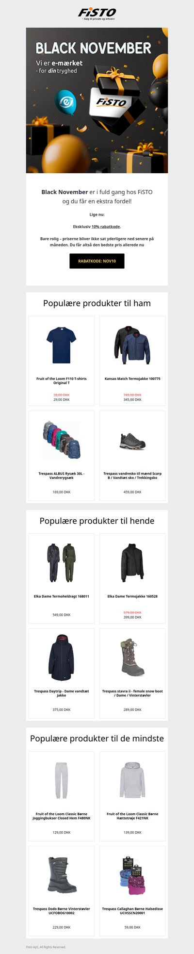 Hent din rabatkode nu – Black November er i gang!