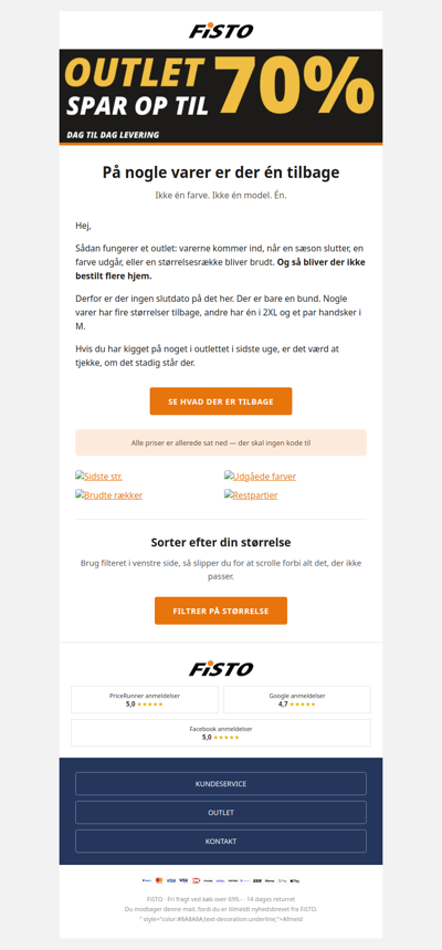 Spar op til 70% - snart udsolgt