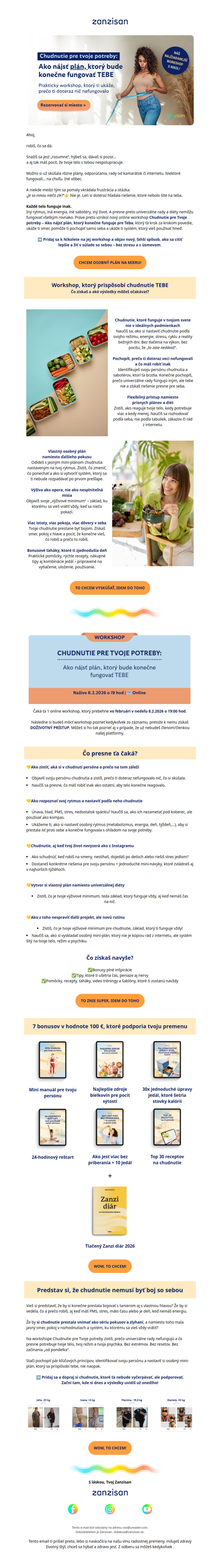 🥳NOVINKA, s ktorou zaručene schudneš: Praktický workshop s Nikotelou, z ktorého odídeš s jasným plánom!