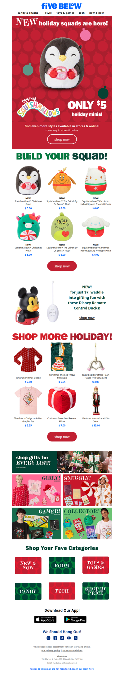 Squishmallows Squads are all cute 'n festive!