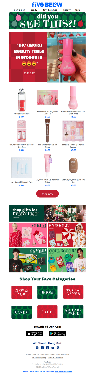 the Amora beauty table in stores is 🤩