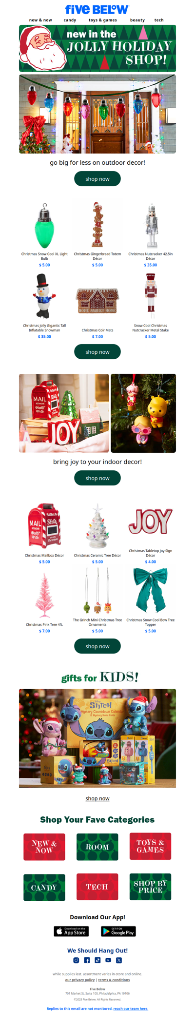 holiday decor shop 🎅 go big for less!