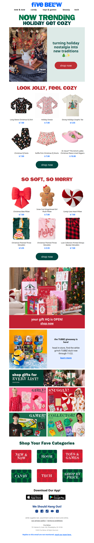 look jolly, feel cozy, spend tiny ⛄