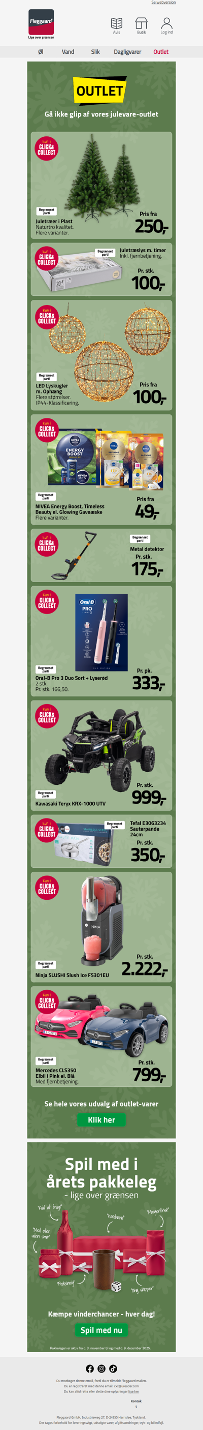 Gør et jule-kup i vores outlet ✨