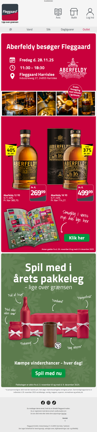 Spar op til 40% på Aberfeldy Whisky 🤩