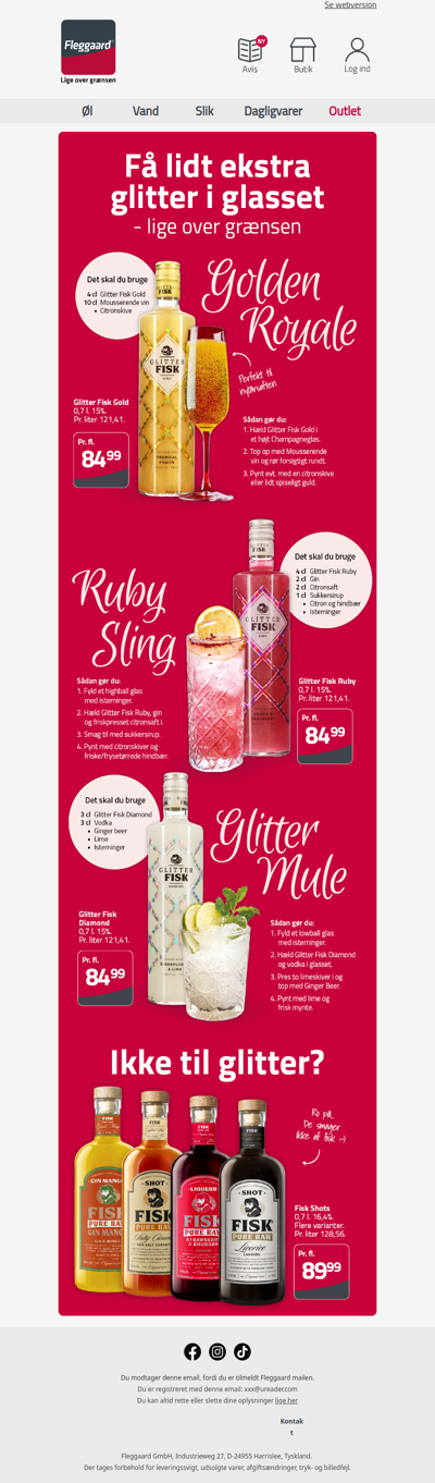 Få lidt ekstra glitter i glasset - lige over grænsen ✨