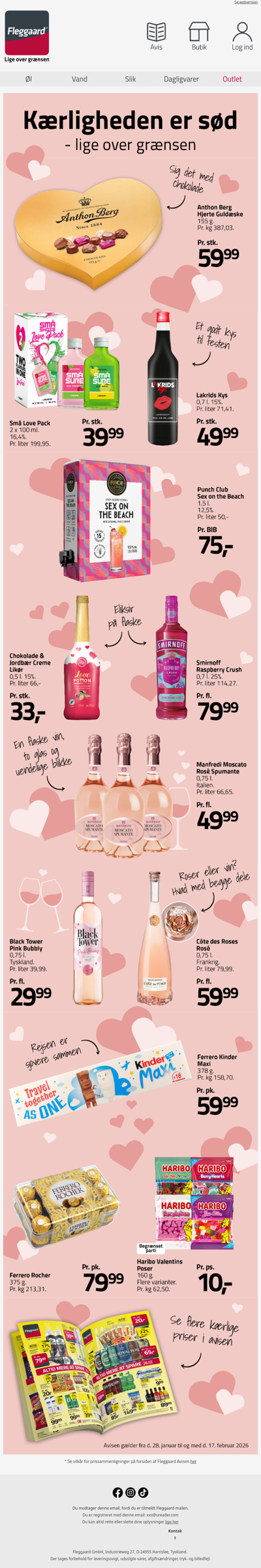 Kærligheden er sød - lige over grænsen ❤️