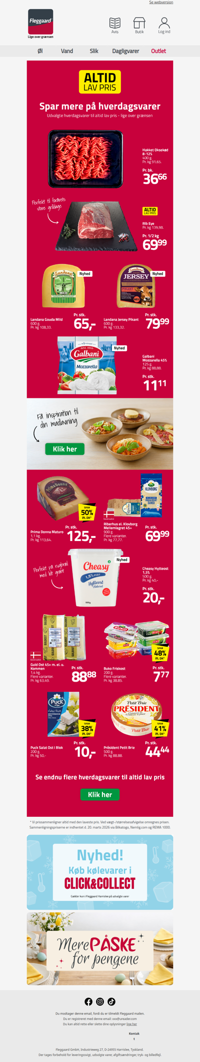 Kød og hverdagsfavoritter til skarpe priser – lige over grænsen 🚗💨