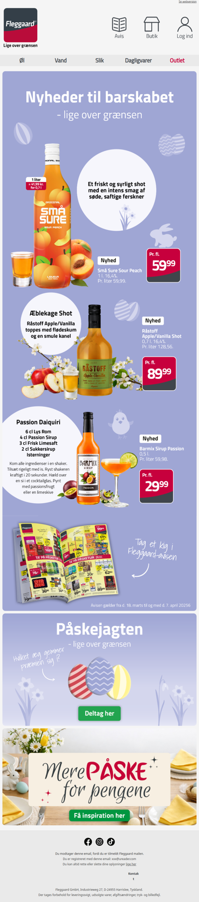 Nyheder til barskabet – lige over grænsen 🤩