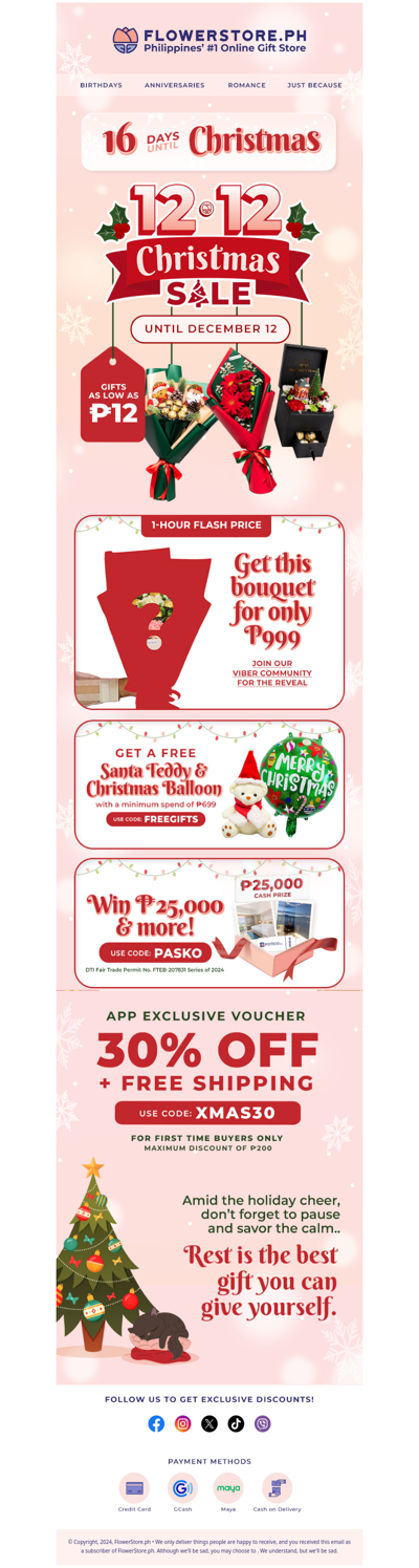 🎅 Ho Ho Ho! Christmas Deals Starting at ₱12!