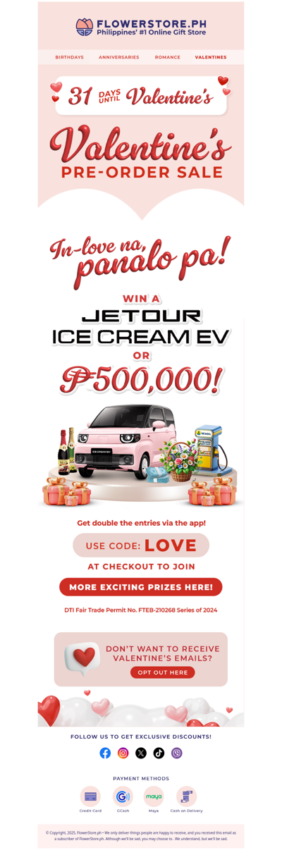 Win a CAR, ₱500,000 and MORE! 🤗