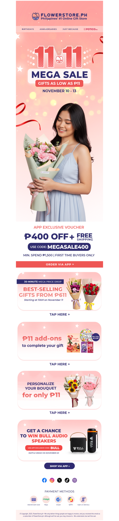 Your sign to shop 11.11 Mega Sale 😉