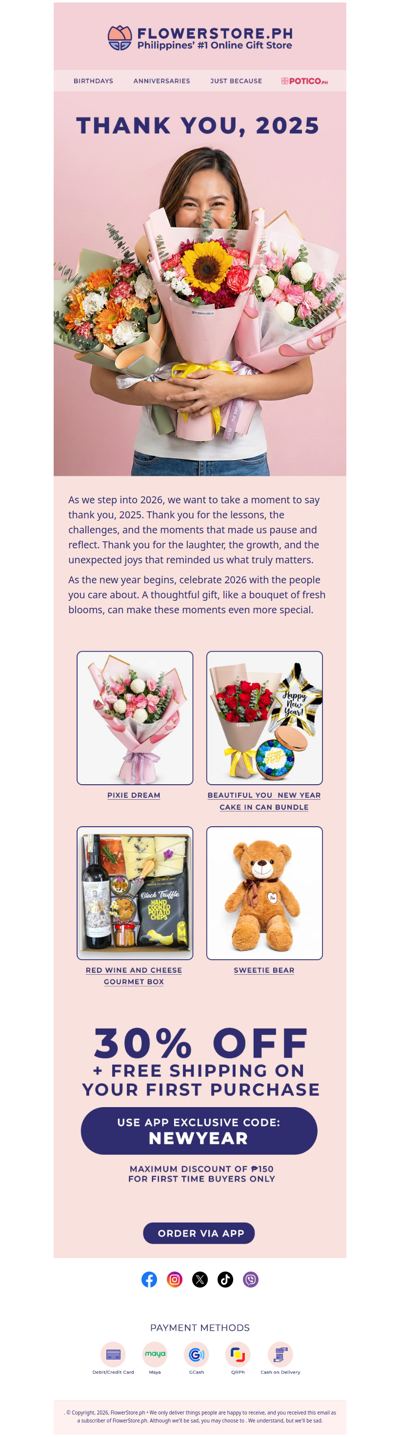 Thank You, 2025. Hello, 2026 🌸