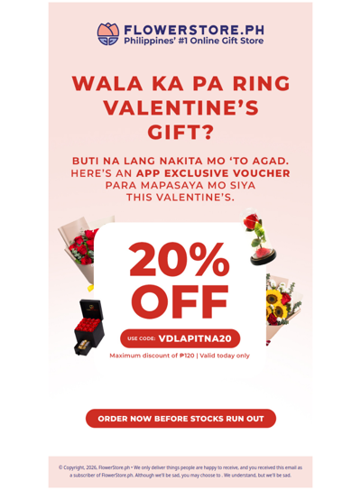 Kaya pa ihabol ang Valentine’s gift mo 🥰