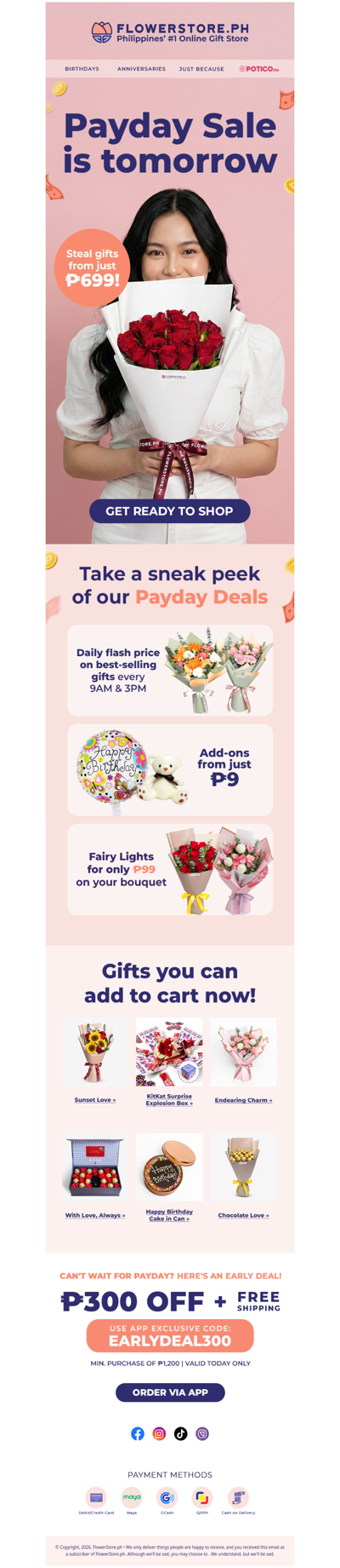 Payday Sale Starts Tomorrow 👀