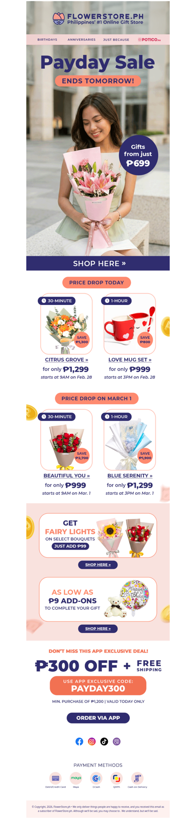 Payday Sale Ends Tomorrow ⏳