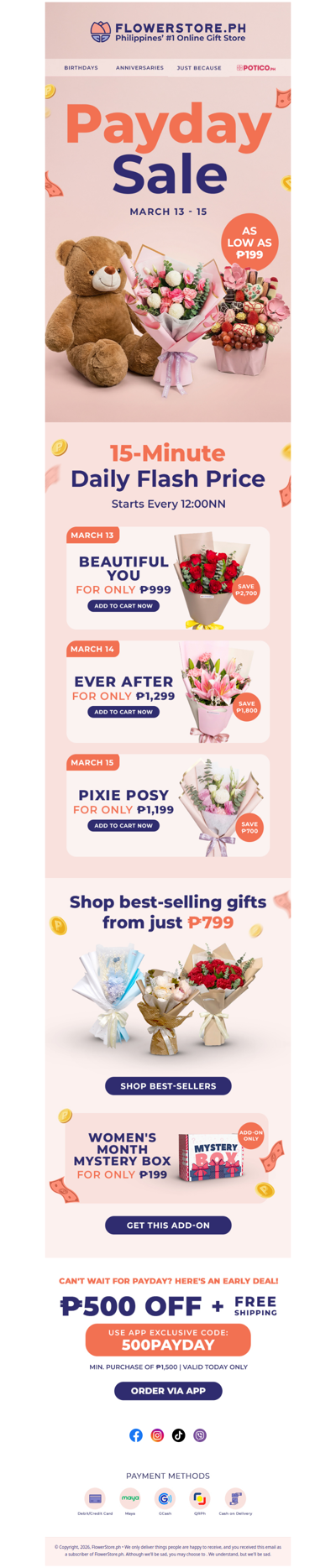 Payday Sale Starts Tomorrow 🛍️