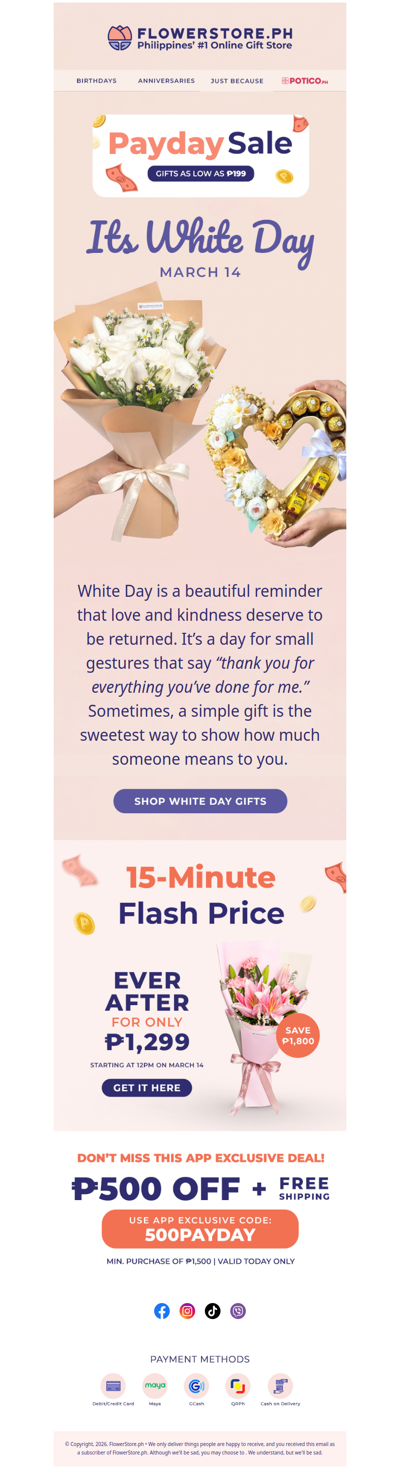 Say “Thank You” This White Day 🤍
