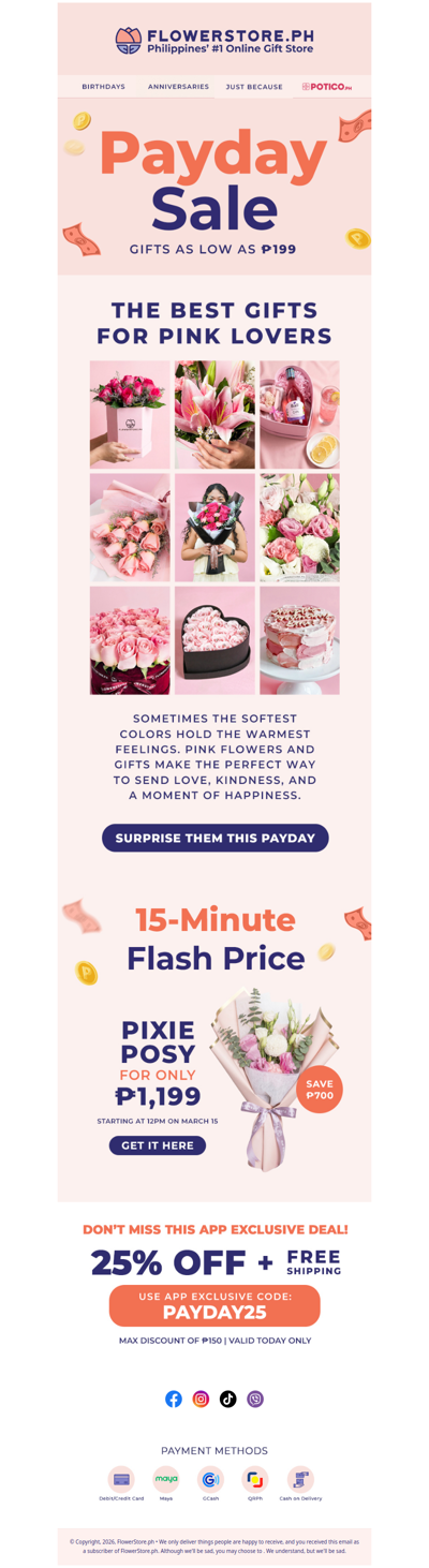 Payday Sale Ends Today 🎁