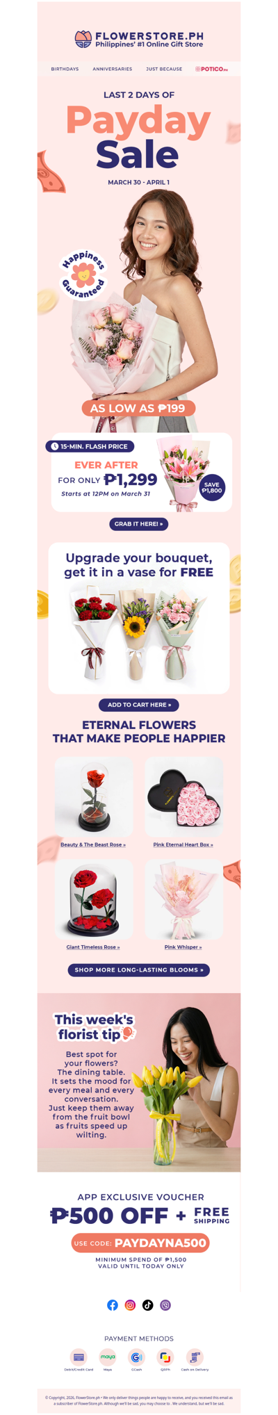 Last 2 days! Payday Sale ends tomorrow 🔔