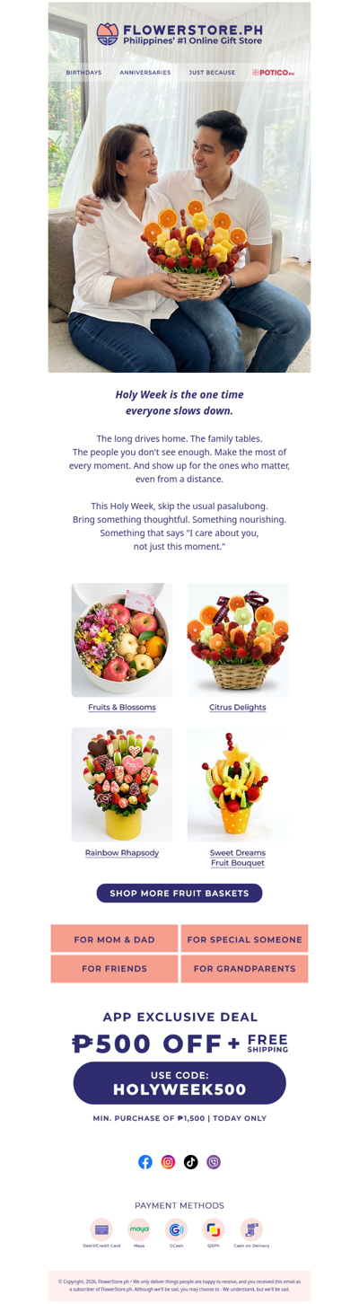 This Holy Week, show up for them 🌿