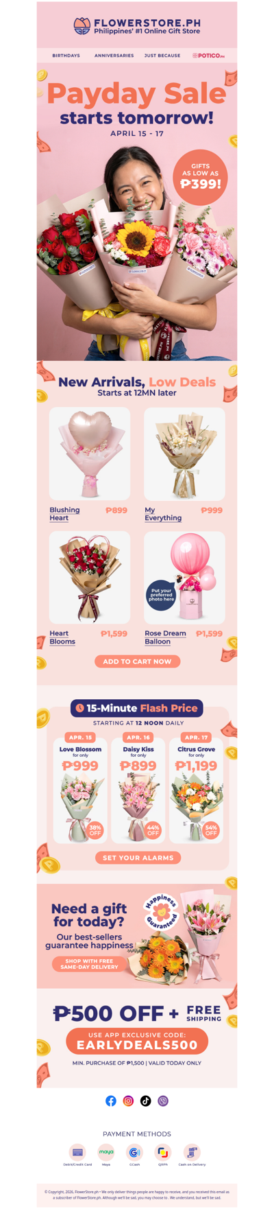 Payday Sale starts tomorrow 🔔