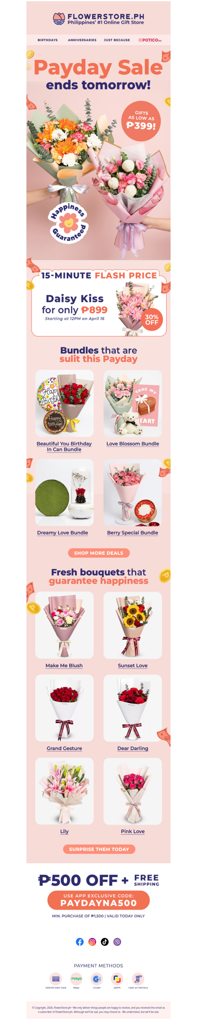 Payday Sale ends tomorrow ⏳