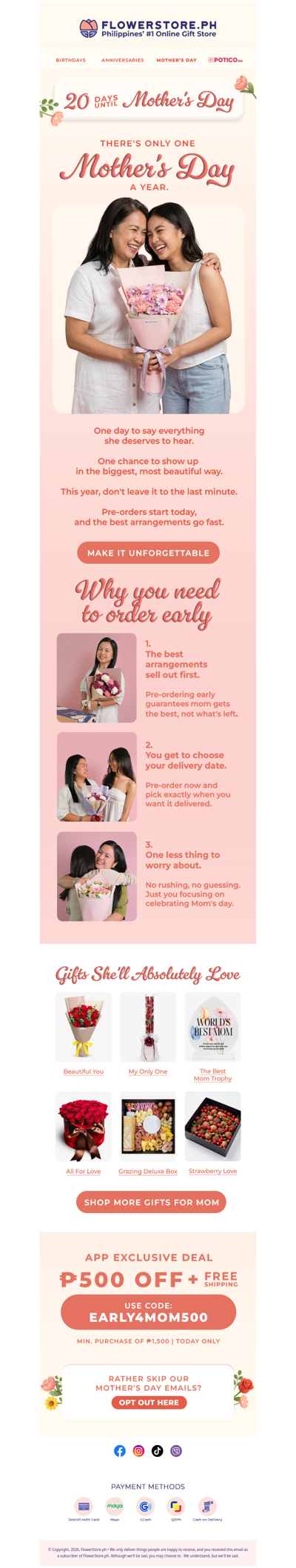 The best Mother's Day gifts go first 💜