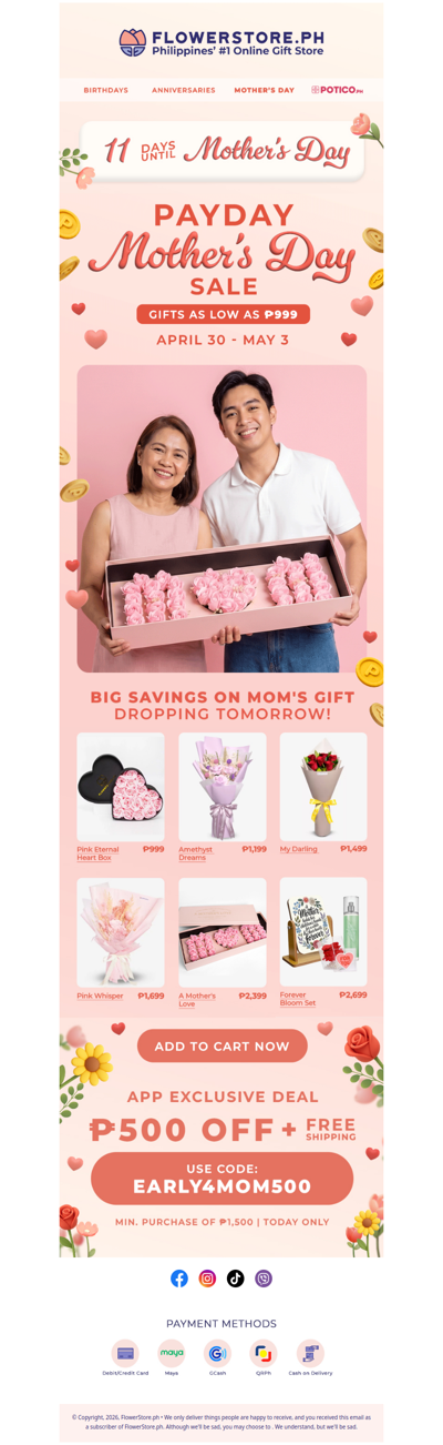 Tomorrow, mom's gift gets a whole lot cheaper 💰 | Subscribers