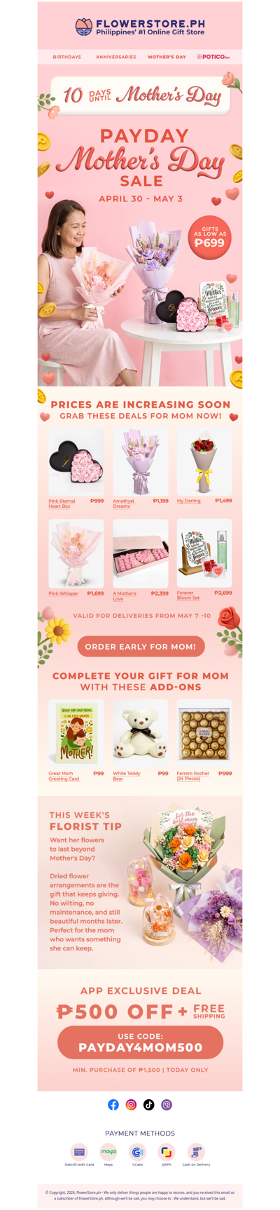 Grab mom's gift before prices go up 💸