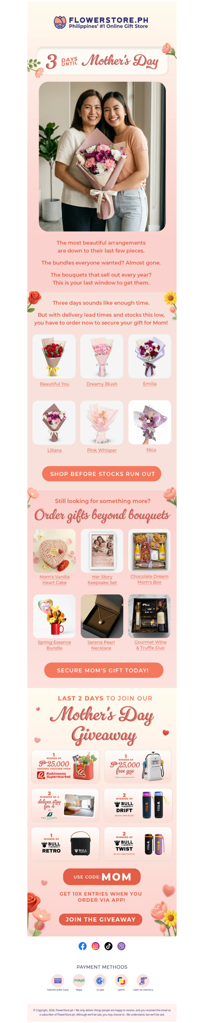 The bouquets that sell out every Mother's Day are almost gone ⚡