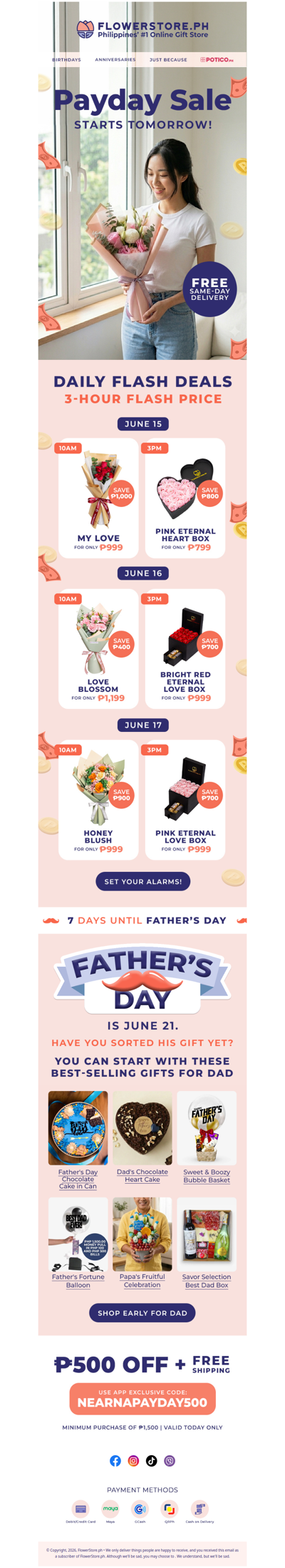 Payday Sale starts tomorrow 🤑