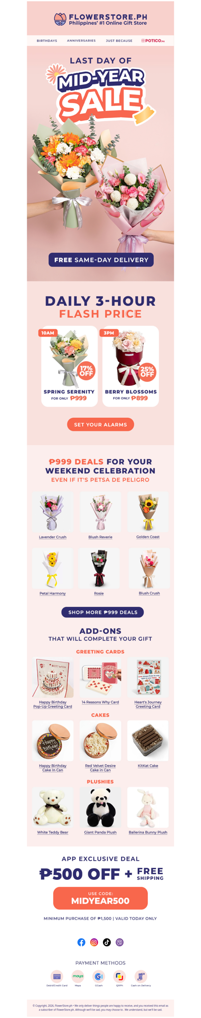 Petsa de peligro? Mid-Year Sale ends today — ₱999 deals inside 💸
