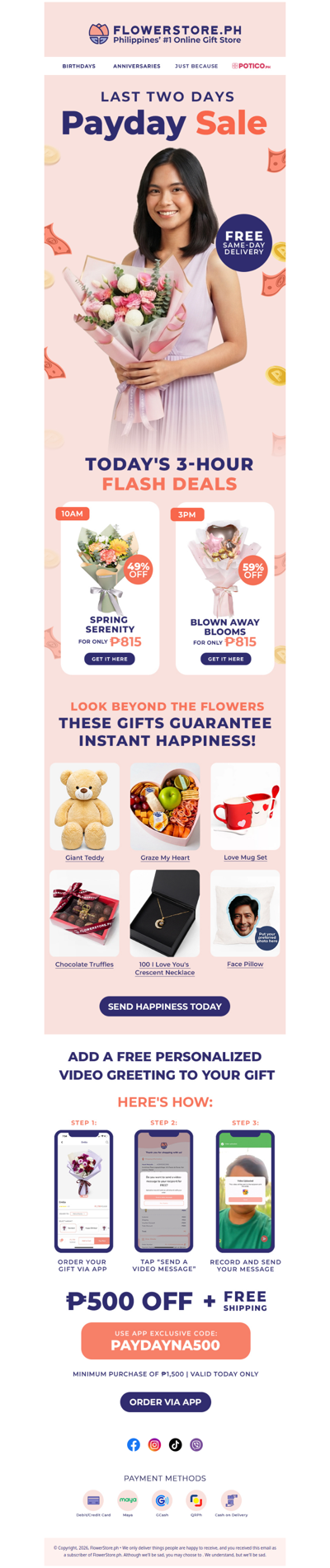 These gifts guarantee instant happiness — order today before Payday ends 🌟