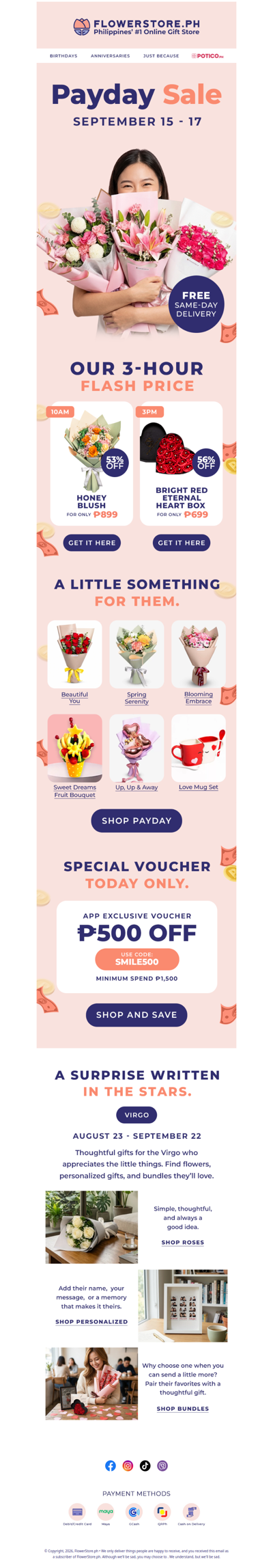 Their gift is written in the stars — Payday Sale is still live ✨