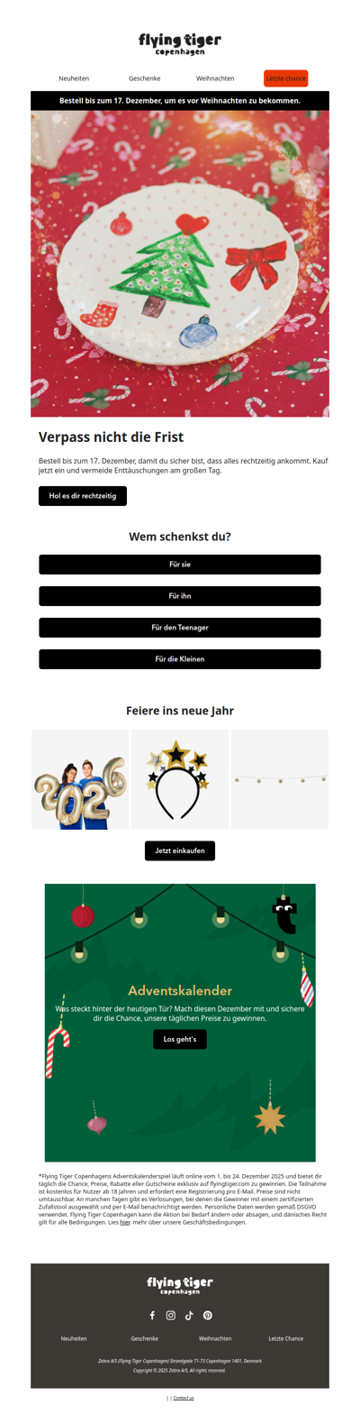 Letzte Chance für Weihnachtsbestellungen 🎄🚨