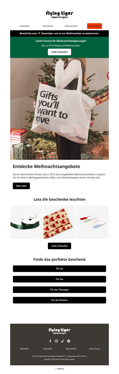 Schnell, 50 % Rabatt auf Weihnachten endet bald 🎅🏻⏳