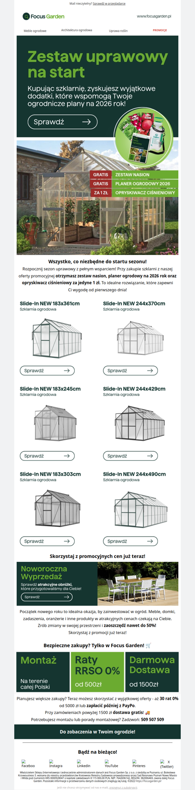 🌱Szklarnia + gotowy zestaw na sezon uprawowy!